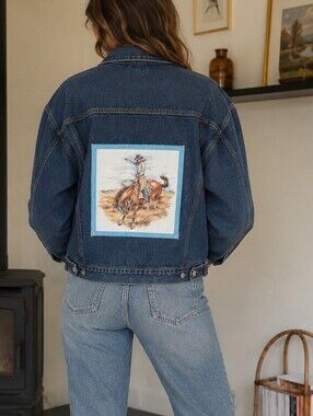 Western Denim Patchwork Jacket